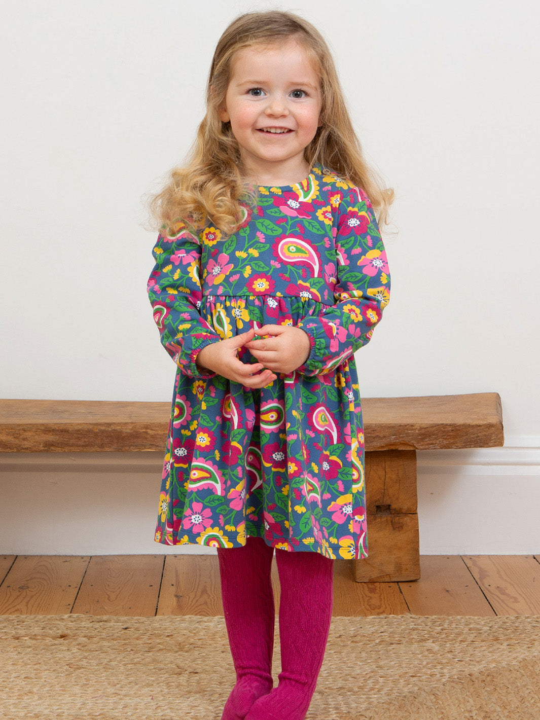 Kite Dress Long Sleeve - Paisley Pop Multi