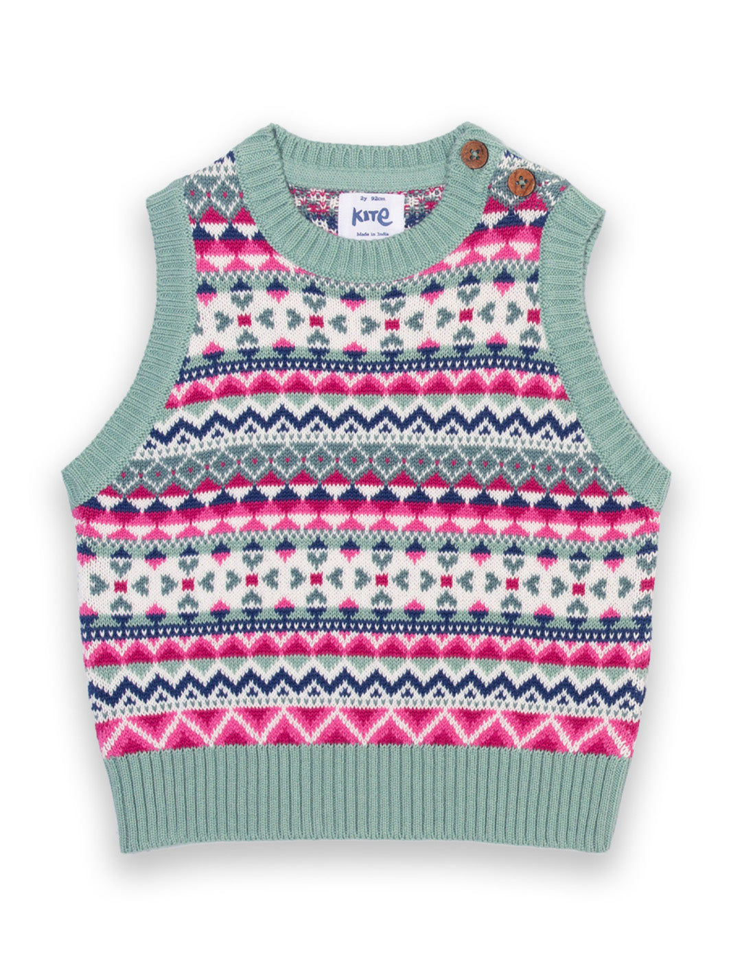 Kite Knit Vest - Love Hug Multi