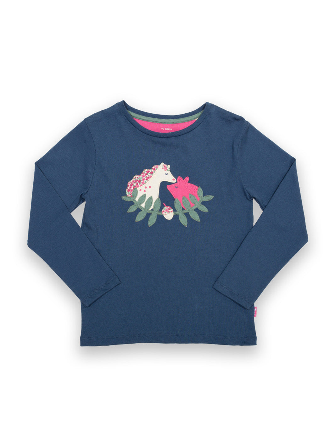 Kite T-Shirt Long Sleeve - Pig Pannage Navy