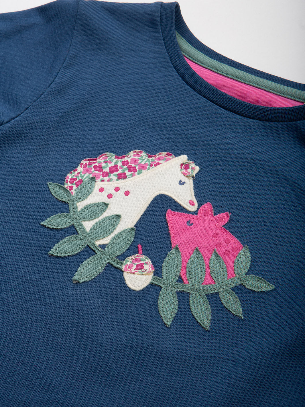 Kite T-Shirt Long Sleeve - Pig Pannage Navy