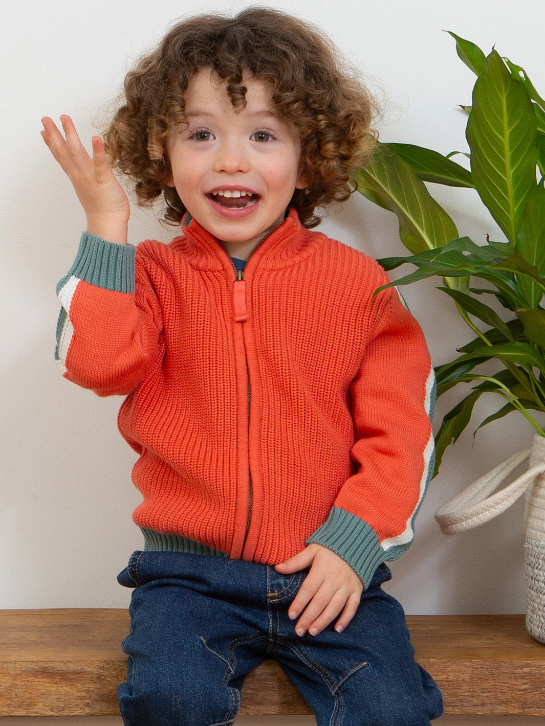 Kite Chunky Knit Zippy - Orange