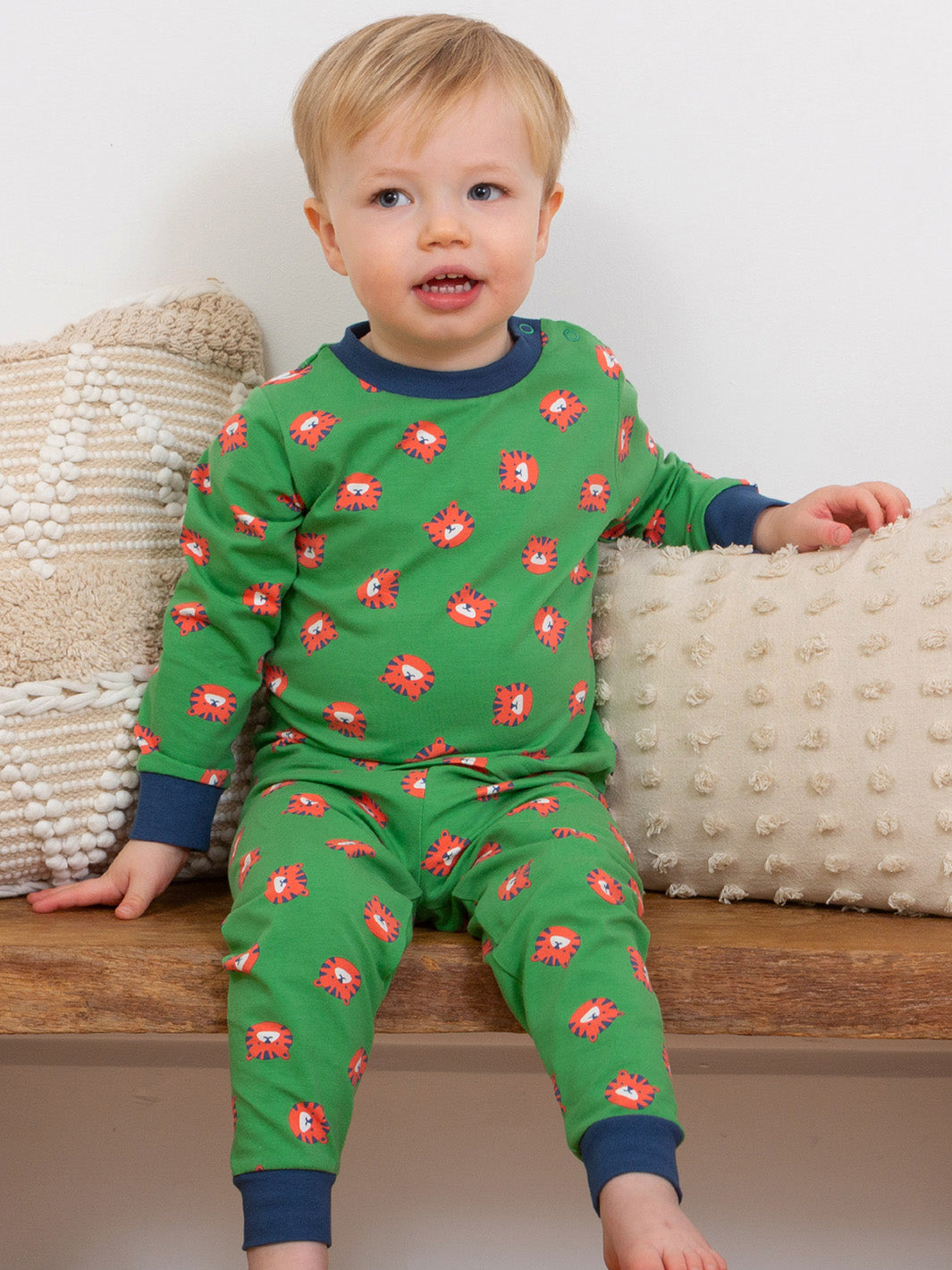 Kite Pyjamas - Top Tiger Green
