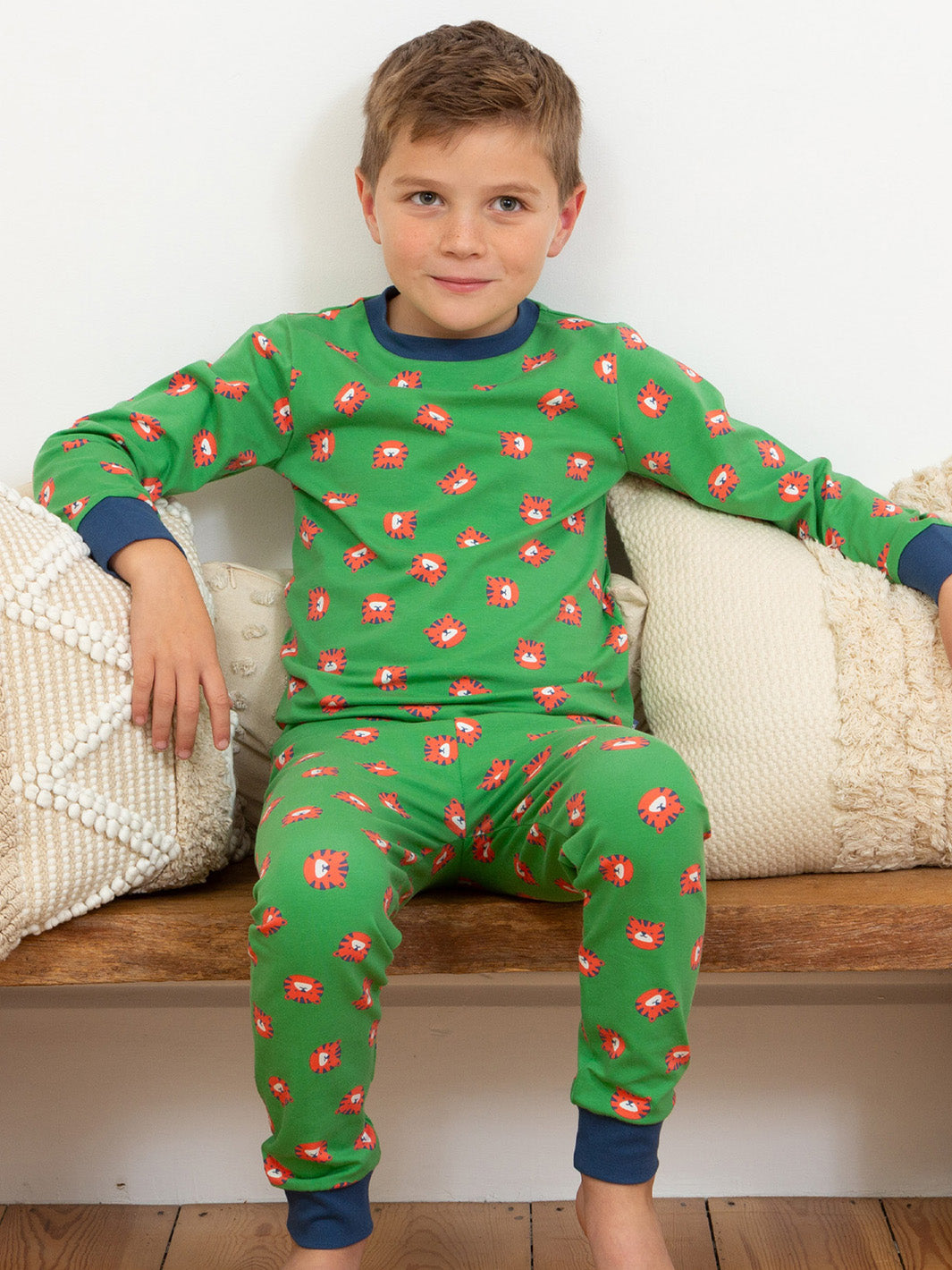 Kite Pyjamas - Top Tiger Green