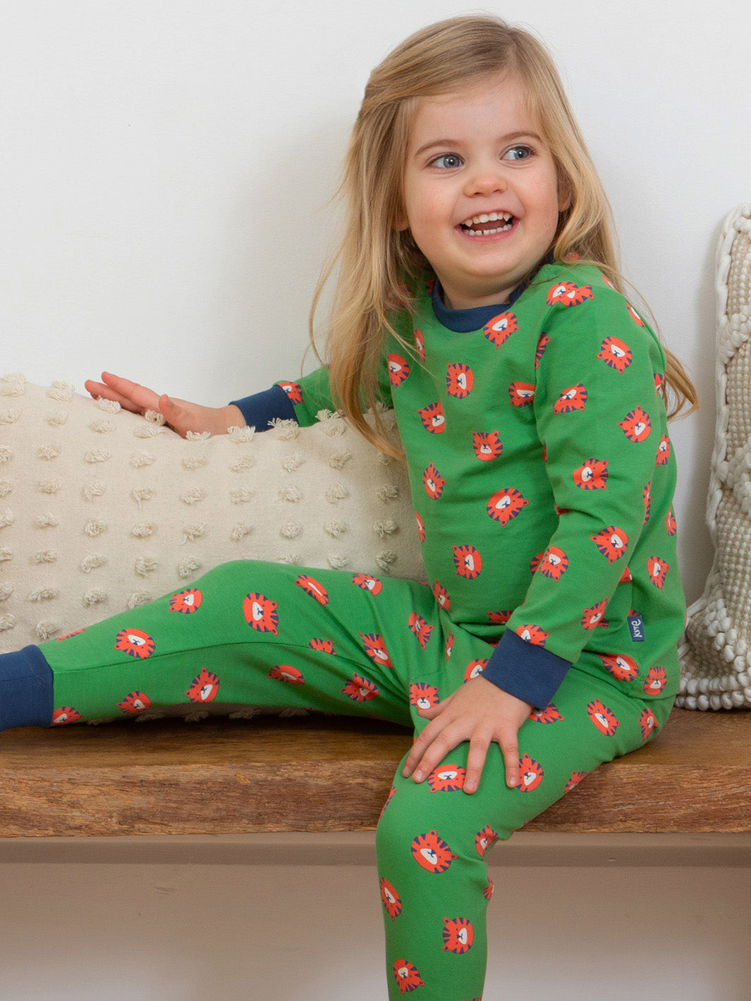 Kite Pyjamas - Top Tiger Green