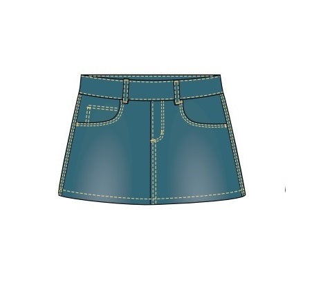 Villervalla Denim Skirt - Indigo Wash