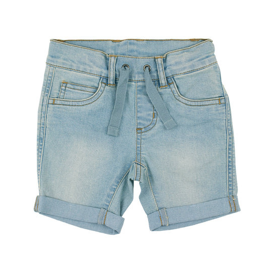 Villervalla Capri Denim Shorts - Light Wash