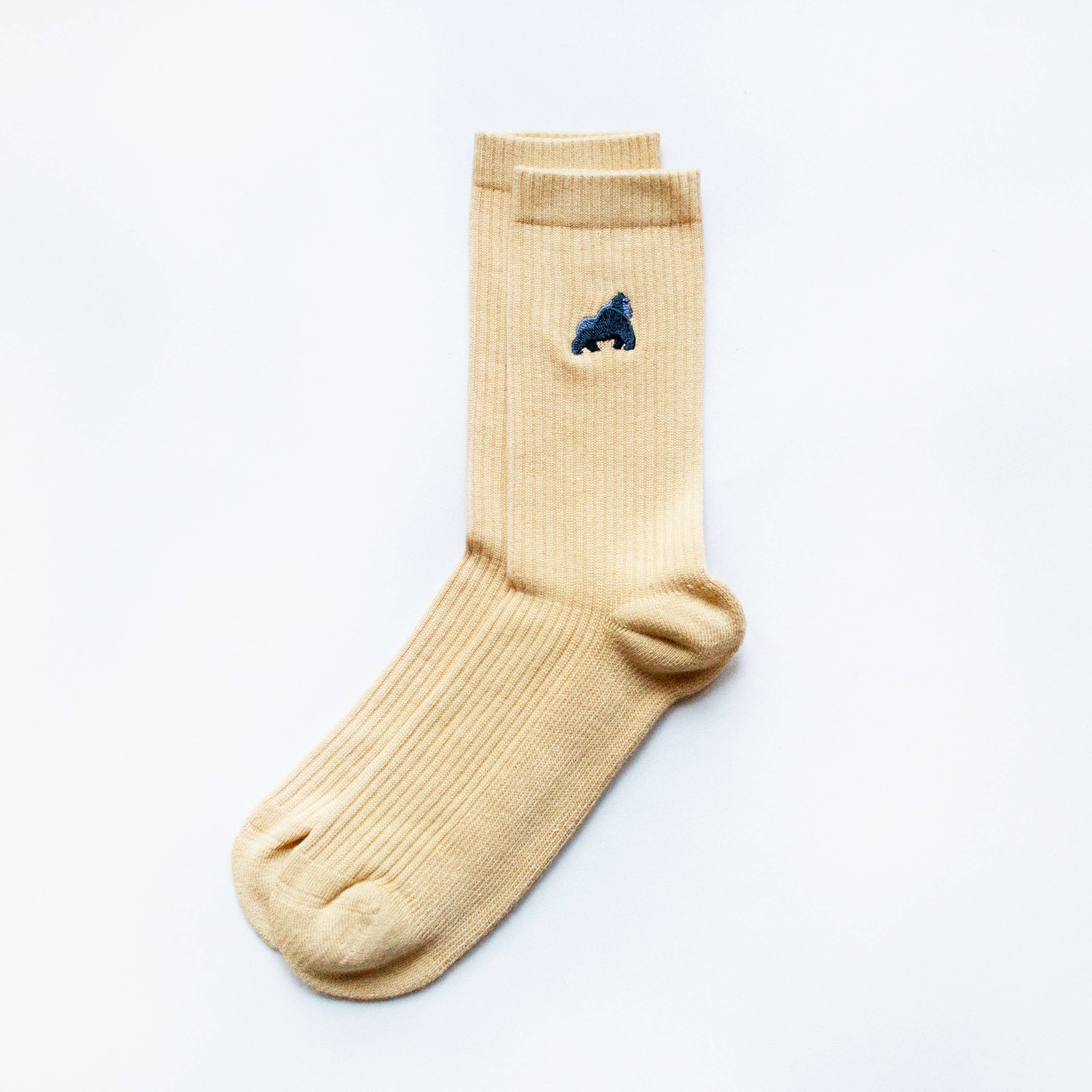 Yellow Socks: Gorillas / Single Pair / UK Adult 4-7