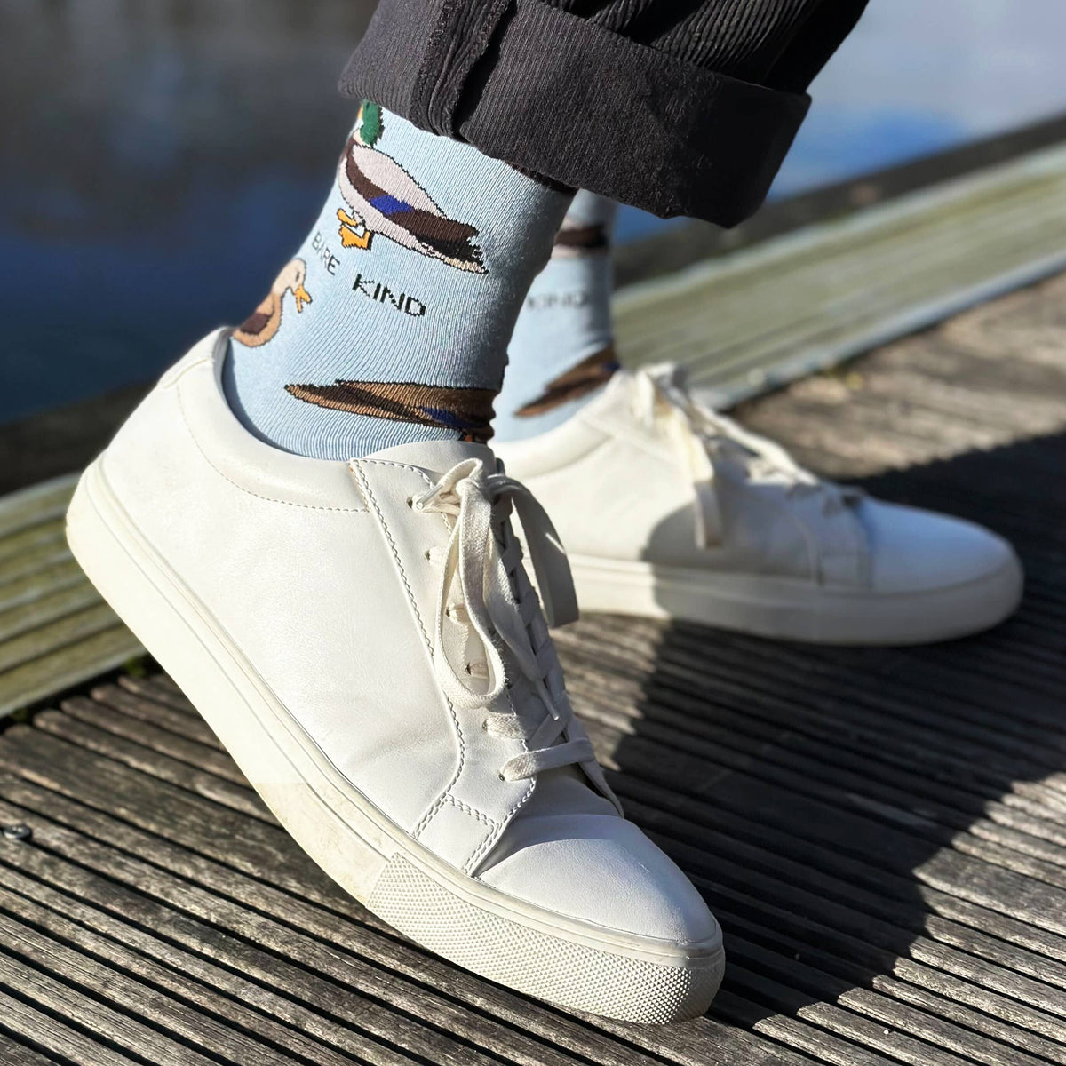 Bare Kind Adult Bamboo Socks - Blue Duck - Adult 4-7