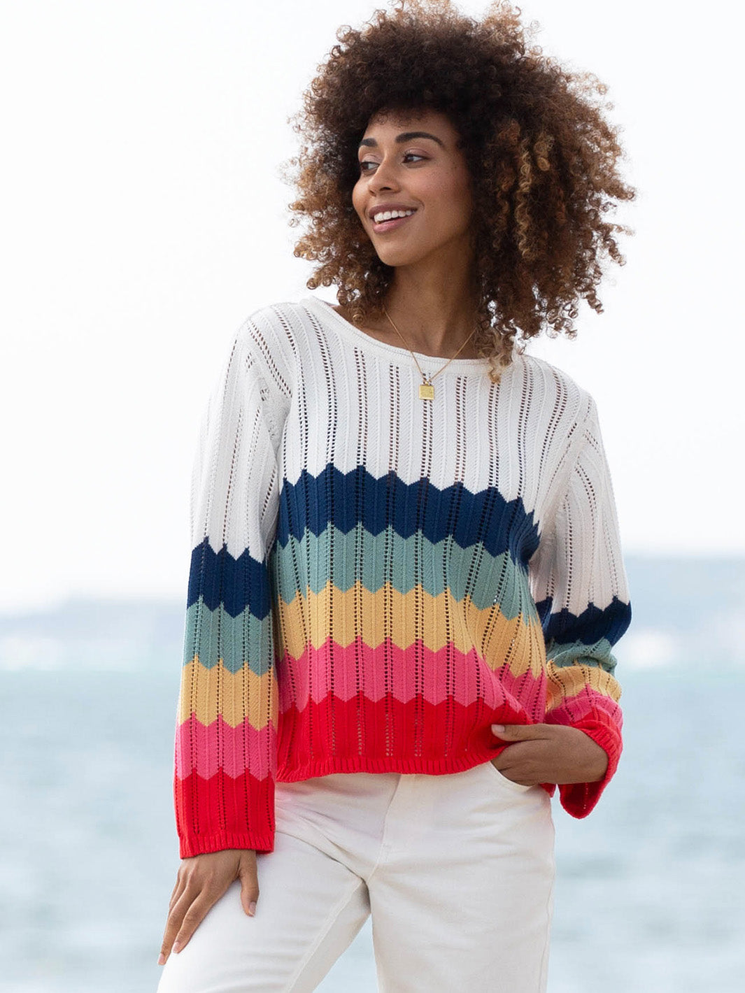 Kite Adult Knit Jumper - Hermitage Rainbow