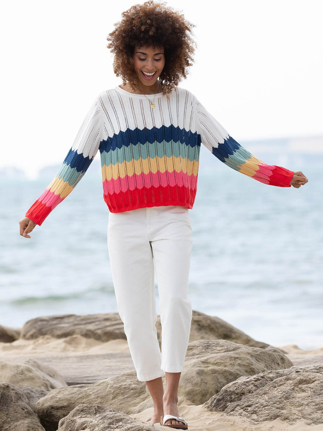 Kite Adult Knit Jumper - Hermitage Rainbow