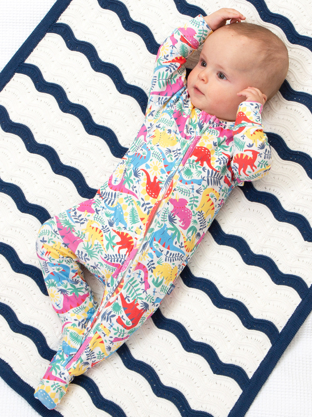 Kite Dino Day Sleepsuit - Multi