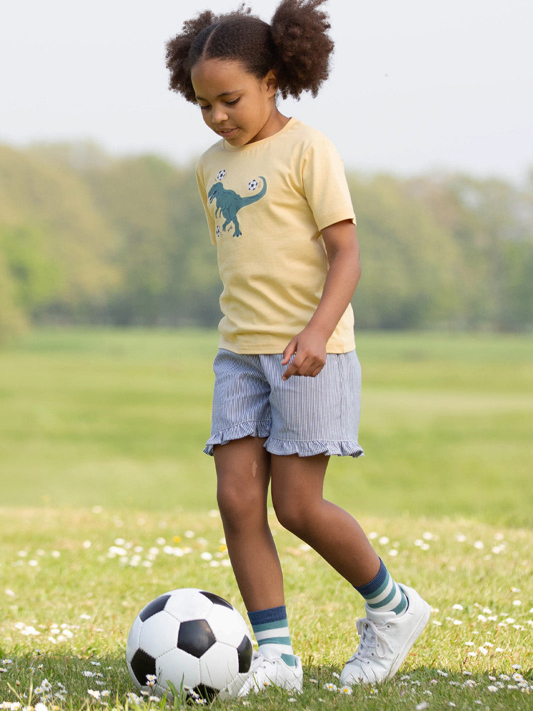 Kite T-Shirt Short Sleeve - T-Rex Tricks Yellow