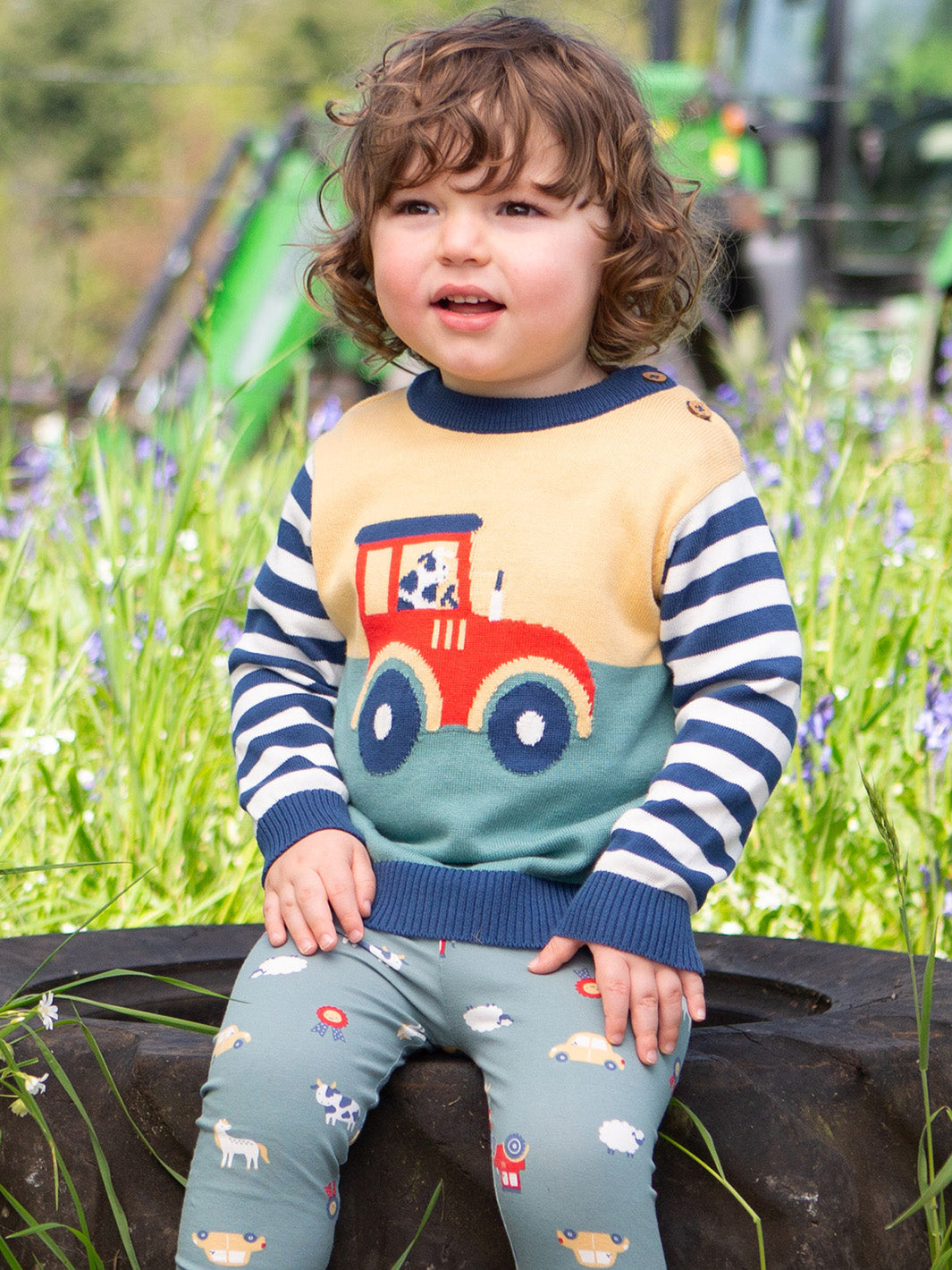 Kite Farmer Moo Moo Jumper - Multi