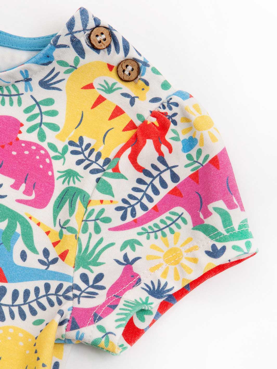 Kite Dress Short Sleeve - Dino Day Multi