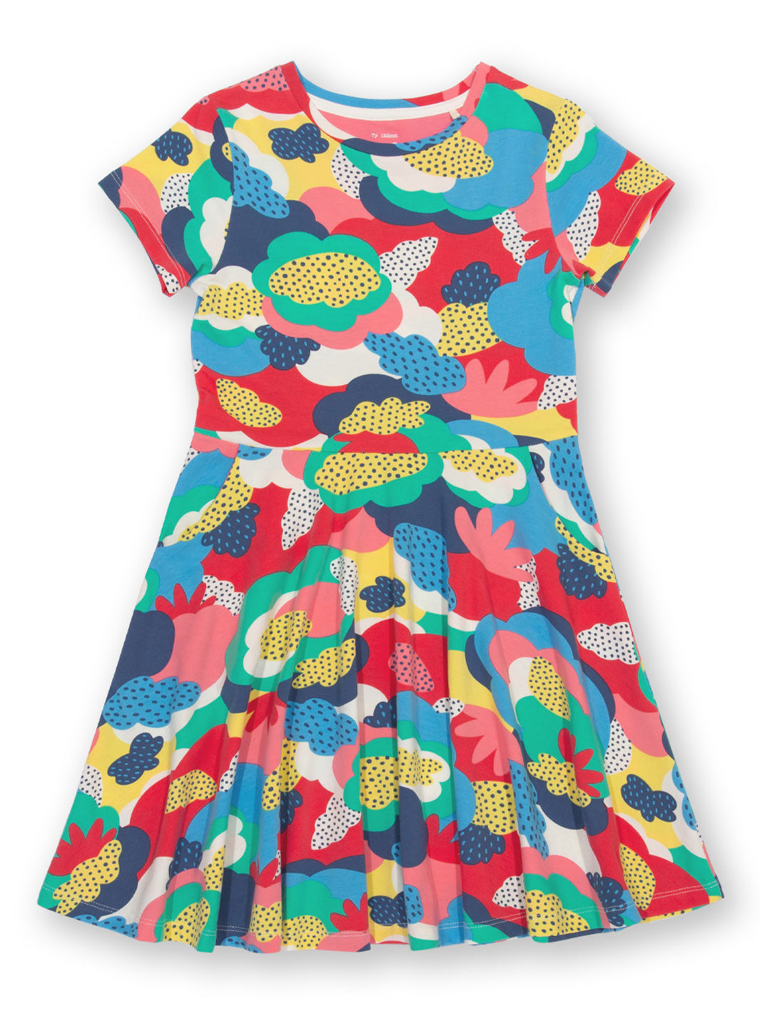 Kite Skater Dress Short Sleeve - Super Doodle Multi