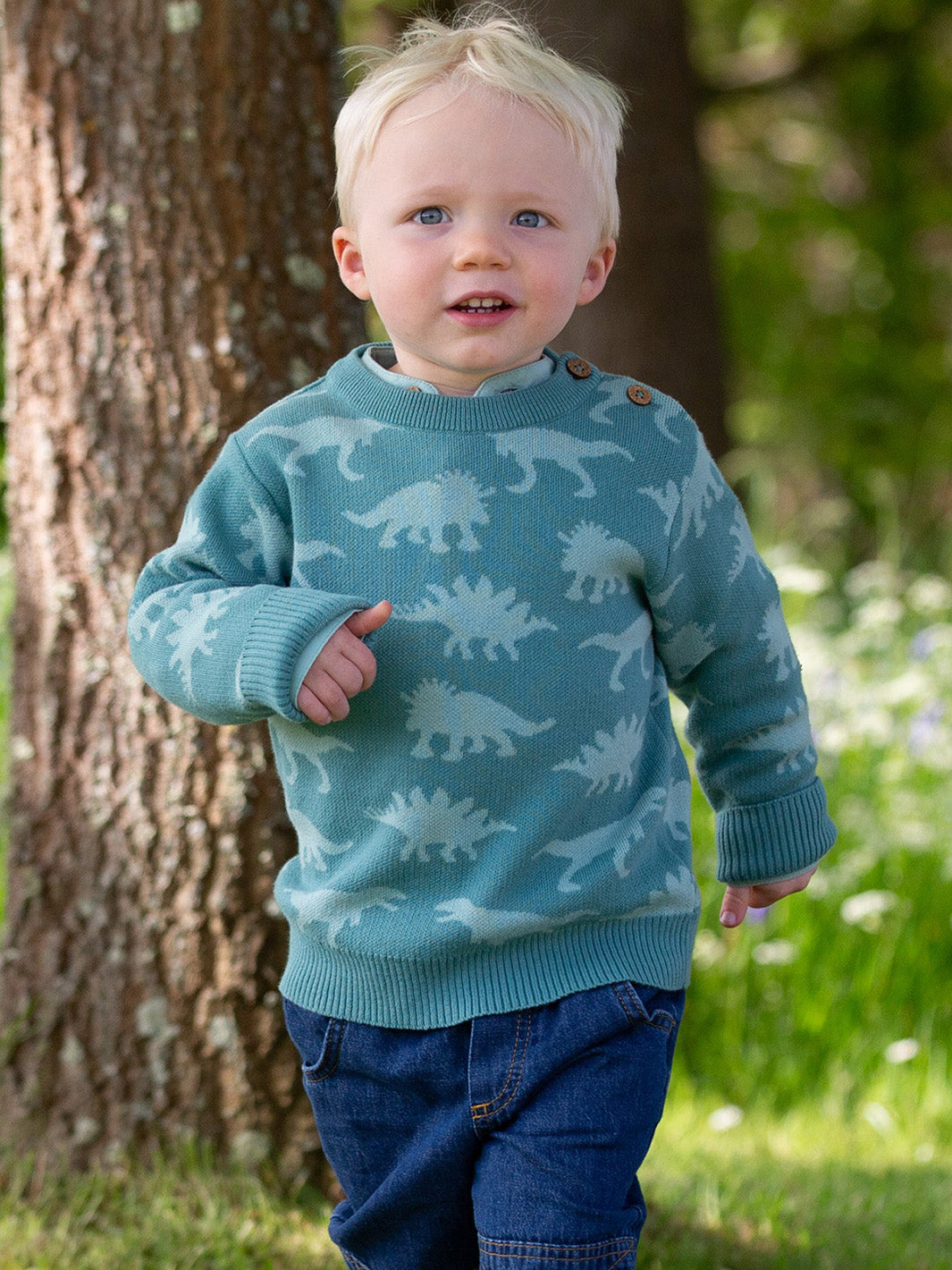 Kite Dinosaur Jumper - Green