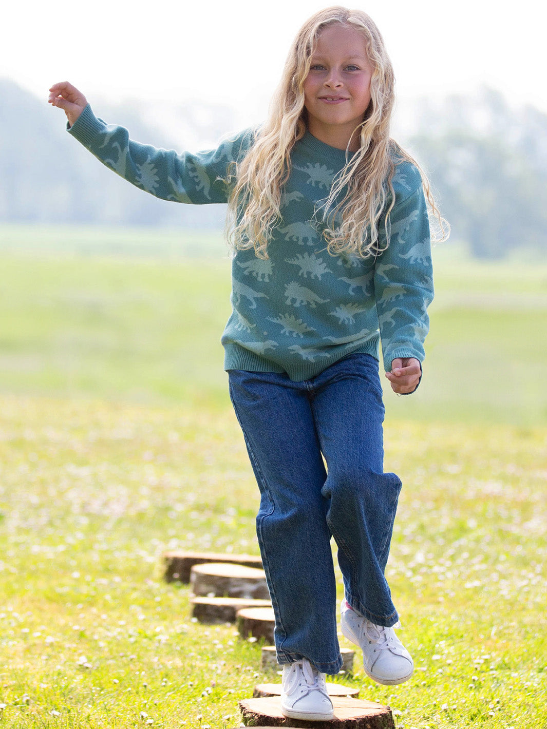 Kite Dinosaur Jumper - Green