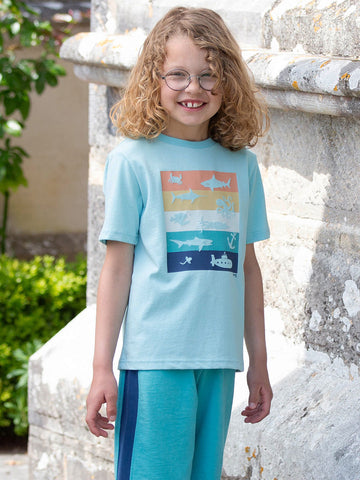 Kite T-Shirt Short Sleeve - Ocean Depths Blue