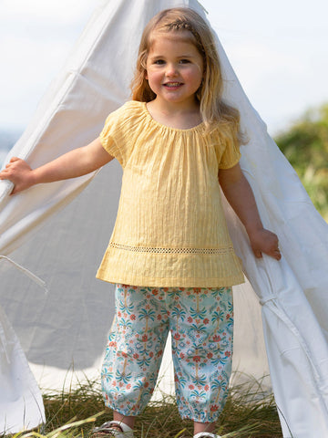 Kite Together Blouse Sand - Yellow