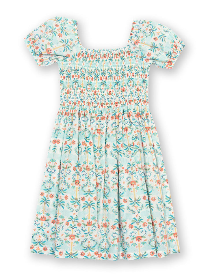 Kite Shirred Dress Short Sleeve - Ele Oasis Multi
