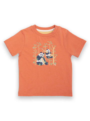 Kite T-Shirt Short Sleeve - Panda Pals Orange
