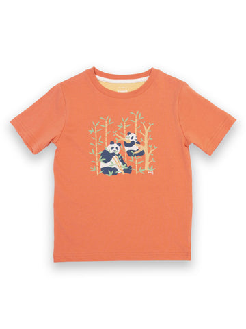 Kite T-Shirt Short Sleeve - Panda Pals Orange