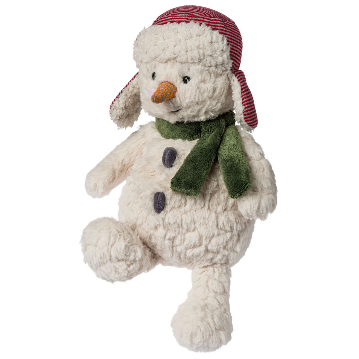 Mary Meyer Snowman Soft Toy in Snowfall Putty plush fabric at The Thrifty Stork