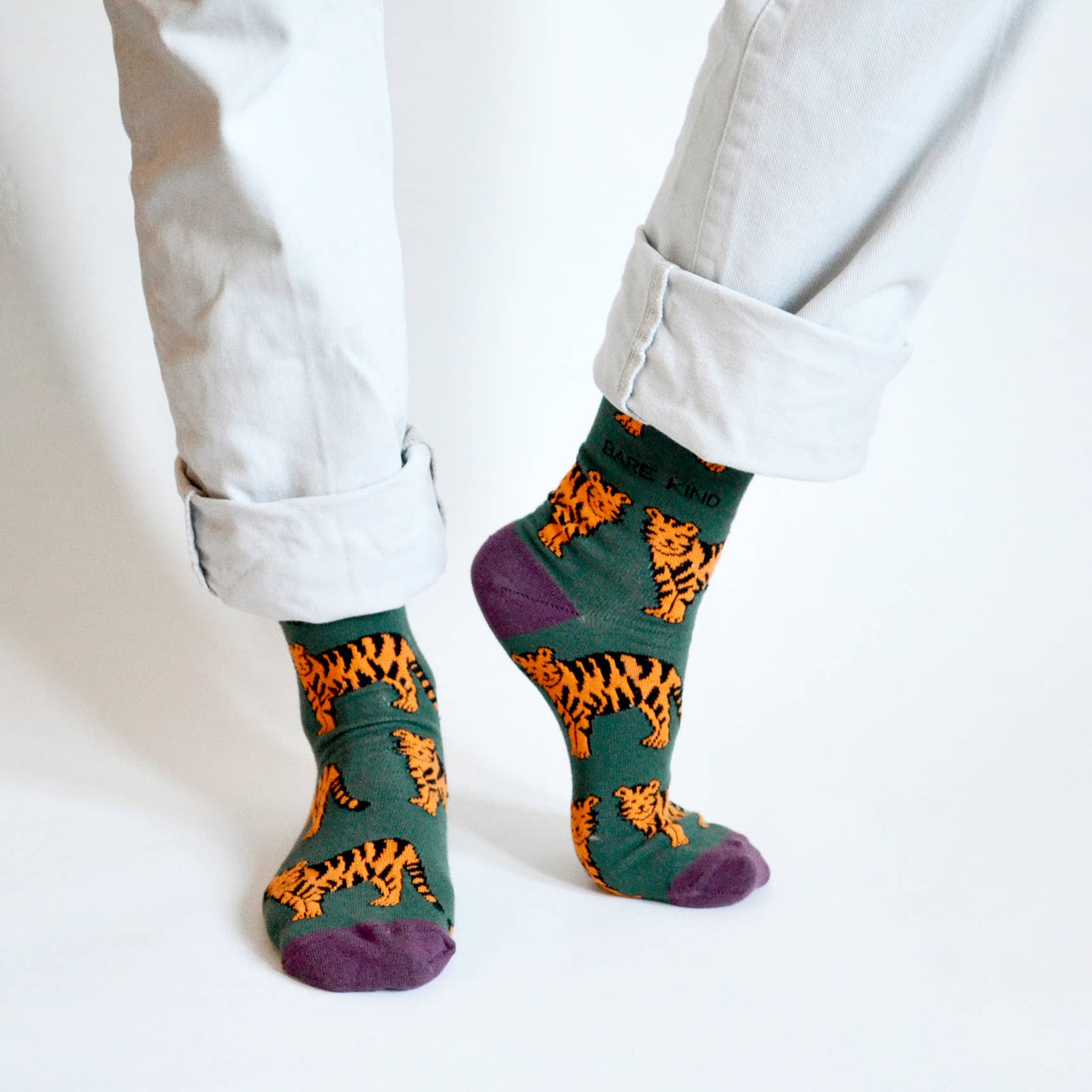 Asia Socks: Tigers / Single Pair / UK Adult 4-7