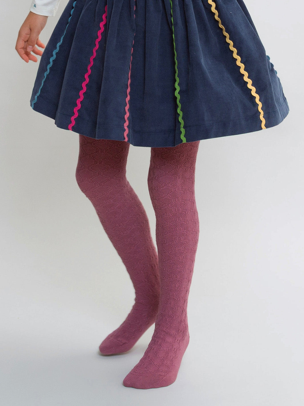 Kite Cable Tights - Heather (GOTS)