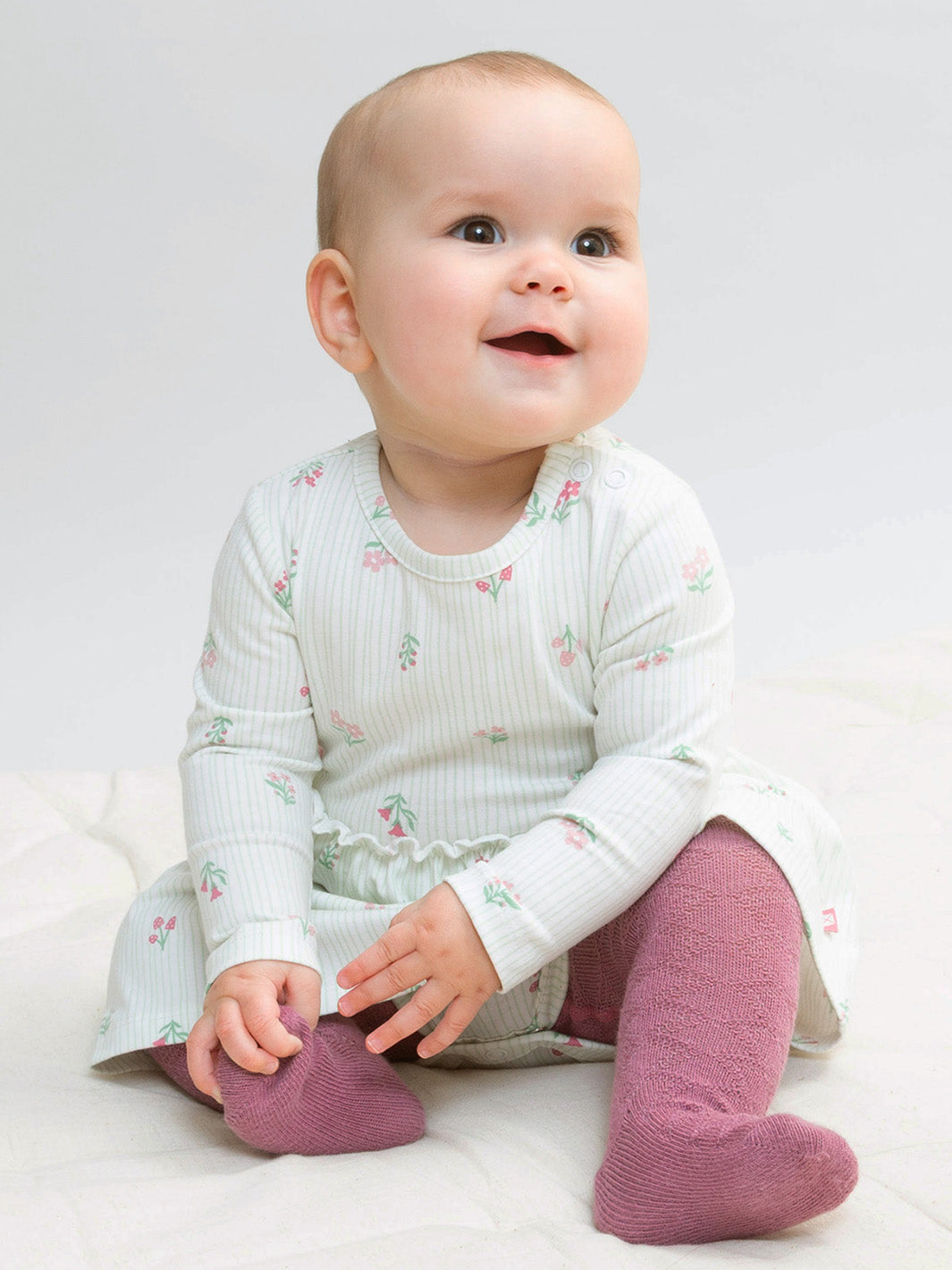 Kite Cable Tights - Heather (GOTS)