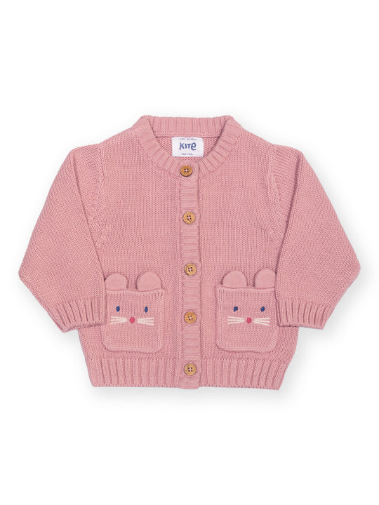 Kite Cardigan - Little Mouse (GOTS)