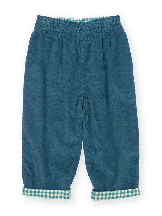 Kite Reversible Pull Ups - Ocean Check (GOTS)