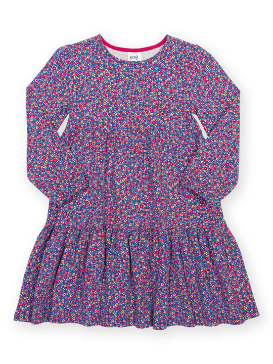 Kite Ditsy Dress - Berry (GOTS)