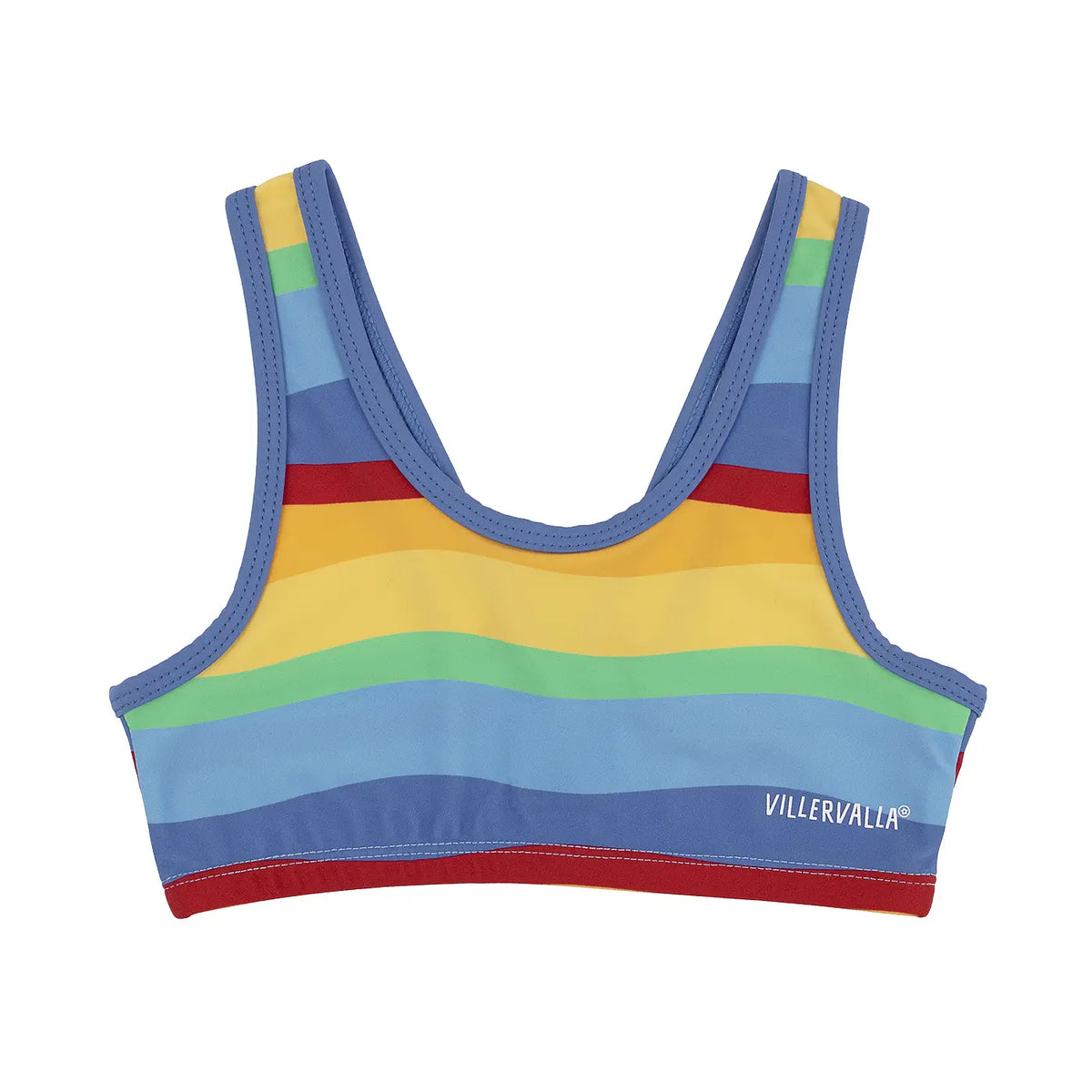 Villervalla Bikini Top - Stripe Ocean