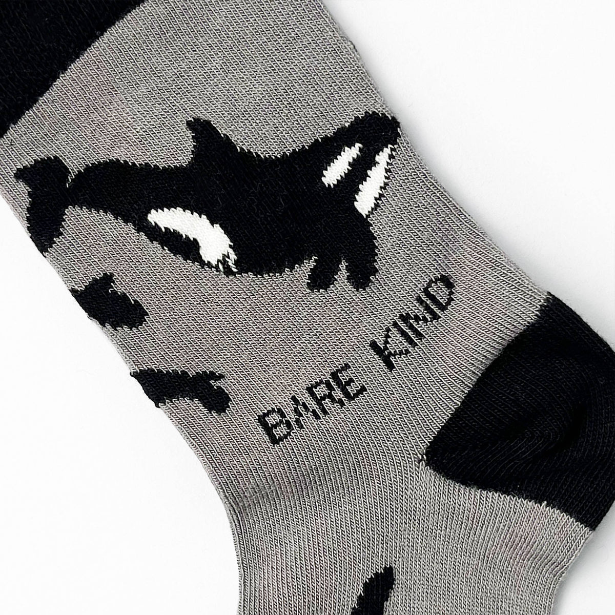Bare Kind Kids Bamboo Socks - Grey Orca