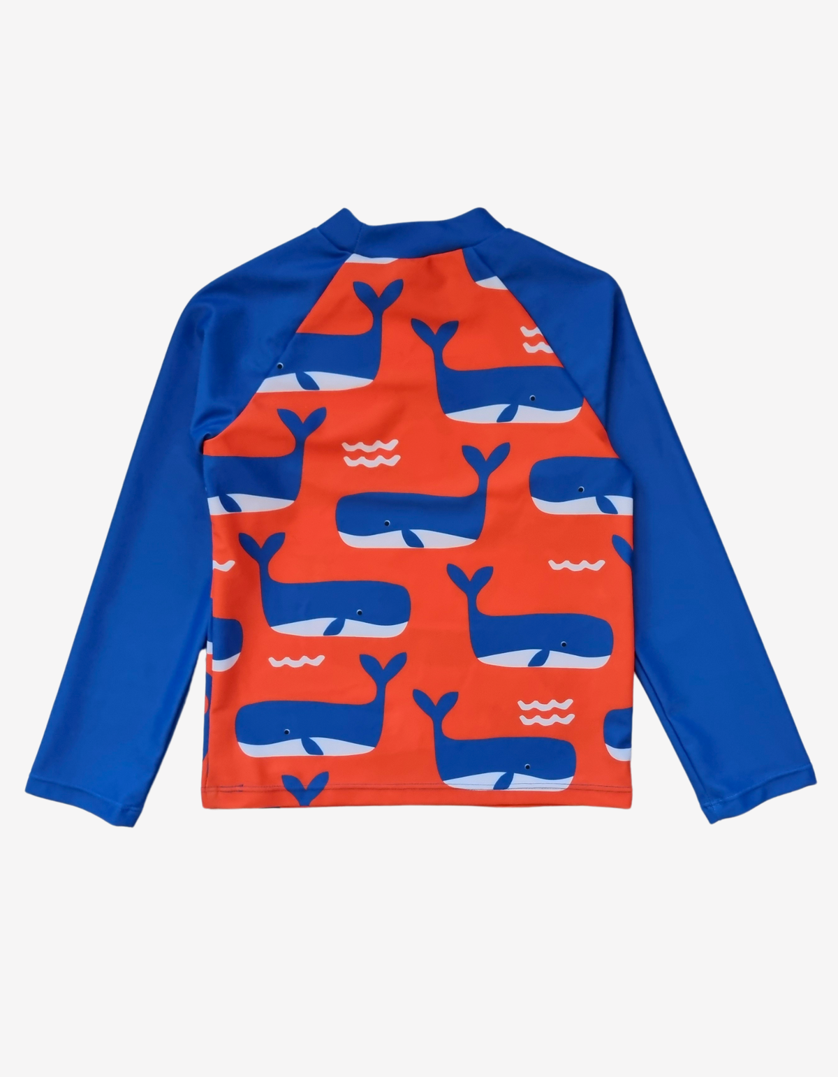 Toby Tiger Organic Rash Vest - Whale Waves