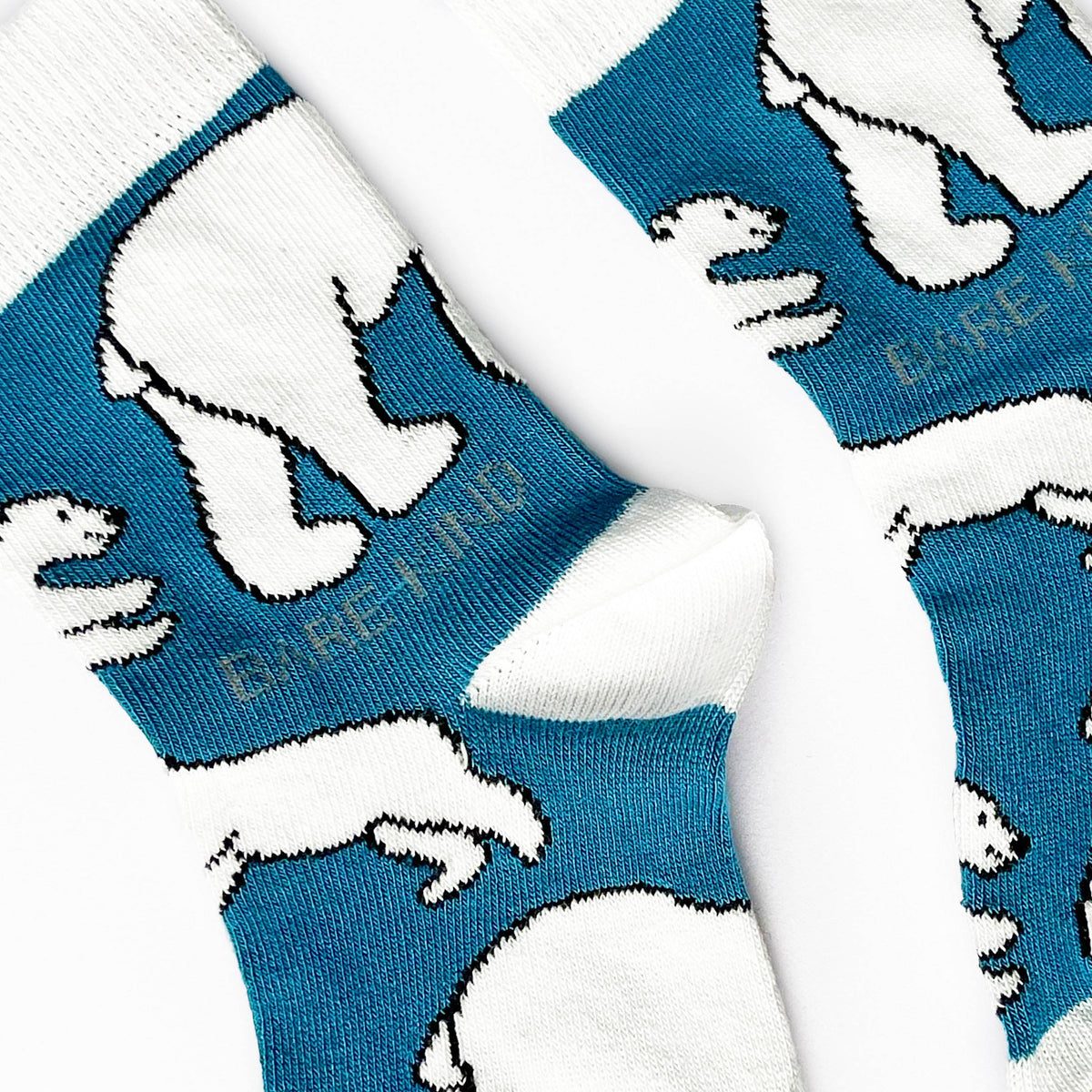 Bare Kind Kids Bamboo Socks - Blue Polar Bear