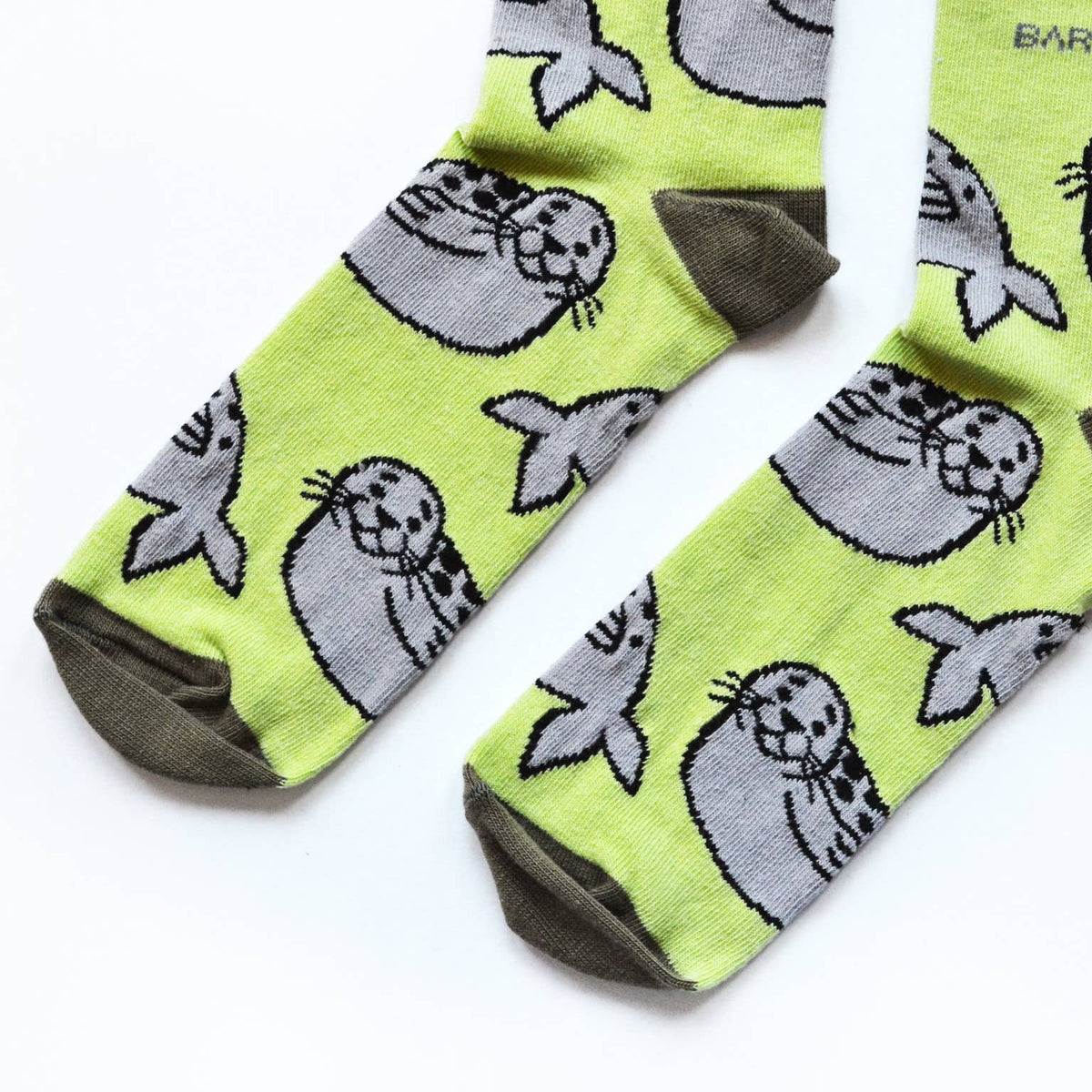Bare Kind Adult Bamboo Socks - Green Seal - Adult 7-11