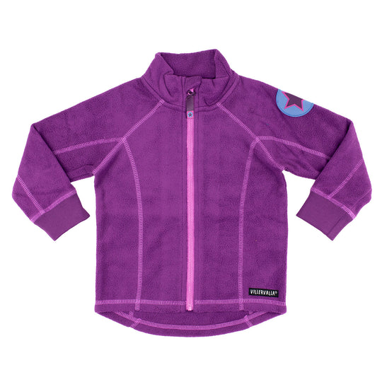 Villervalla Fleece Plain Jacket - Dahlia