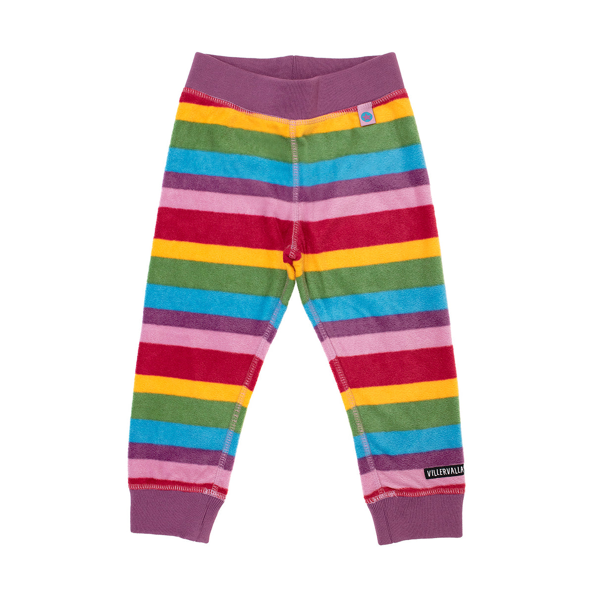 Villervalla Fleece Pants - Multi Stripe Acai