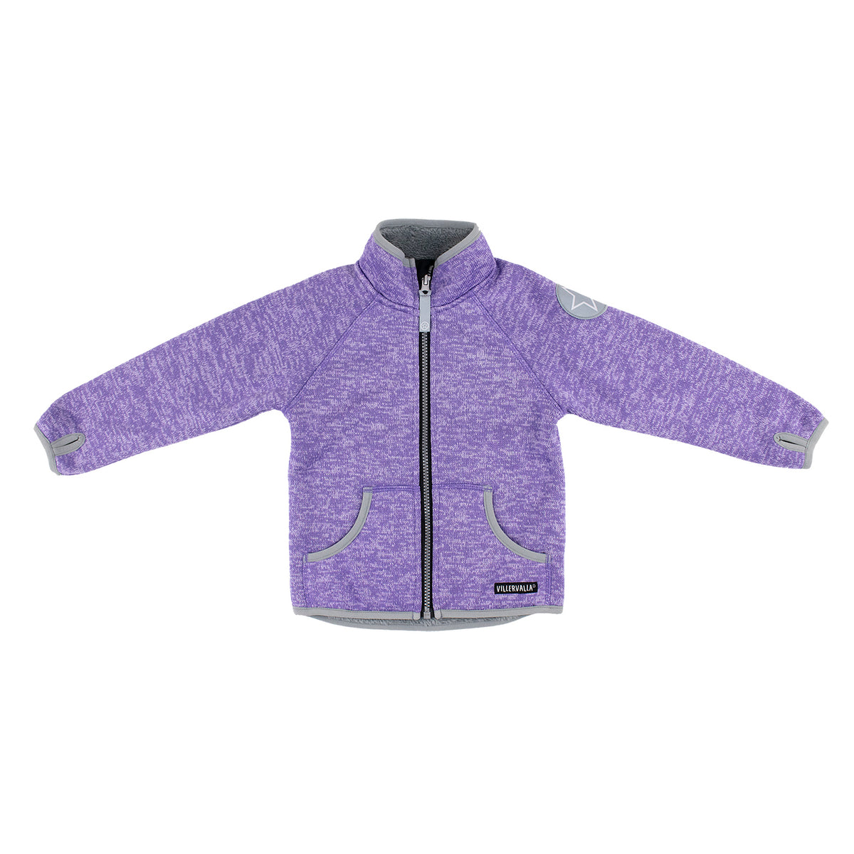Villervalla Jacket WindBlock Pile Fleece - Lilac/ Light Lilac