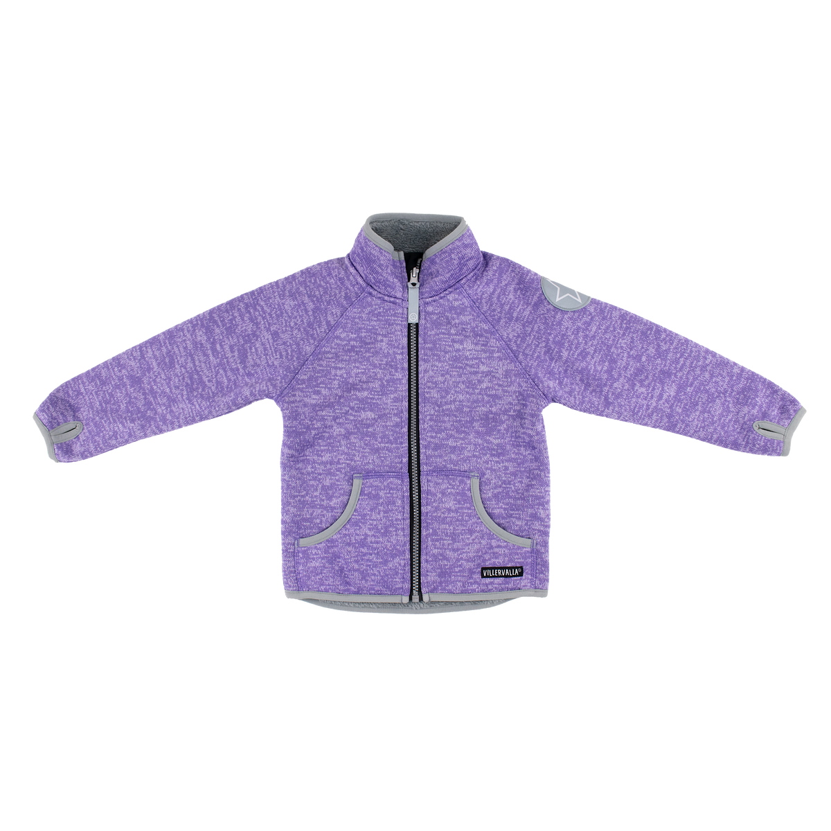 Villervalla Jacket WindBlock Pile Fleece - Lilac/ Light Lilac