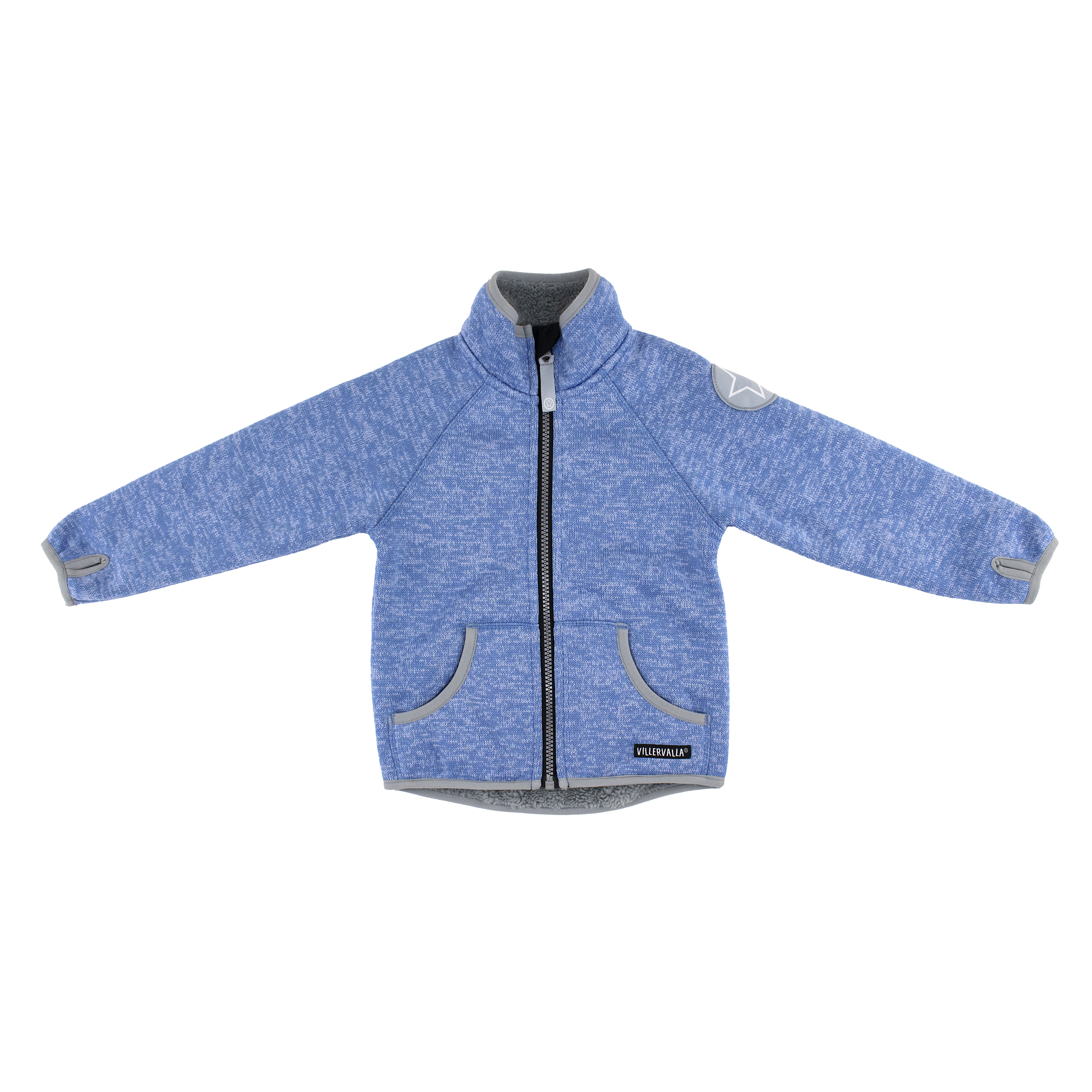 Villervalla Jacket WindBlock Pile Fleece - Nautic/Lgt Nautic