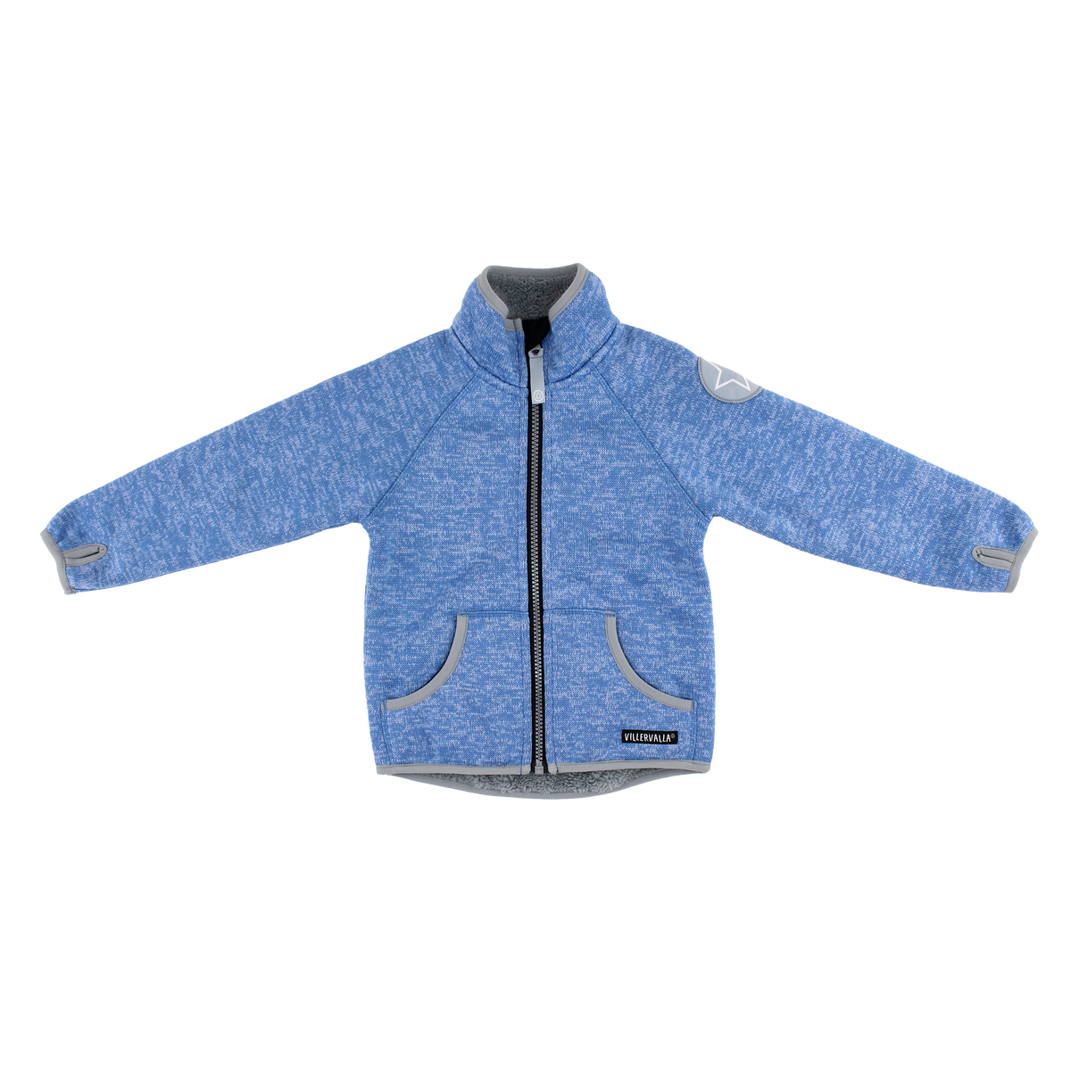 Villervalla Jacket WindBlock Pile Fleece - Nautic/Light Nautic