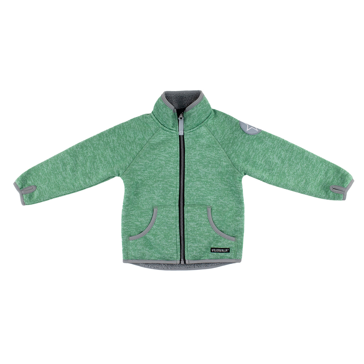 Villervalla Jacket WindBlock Pile Fleece - Sage/Lgt Sage