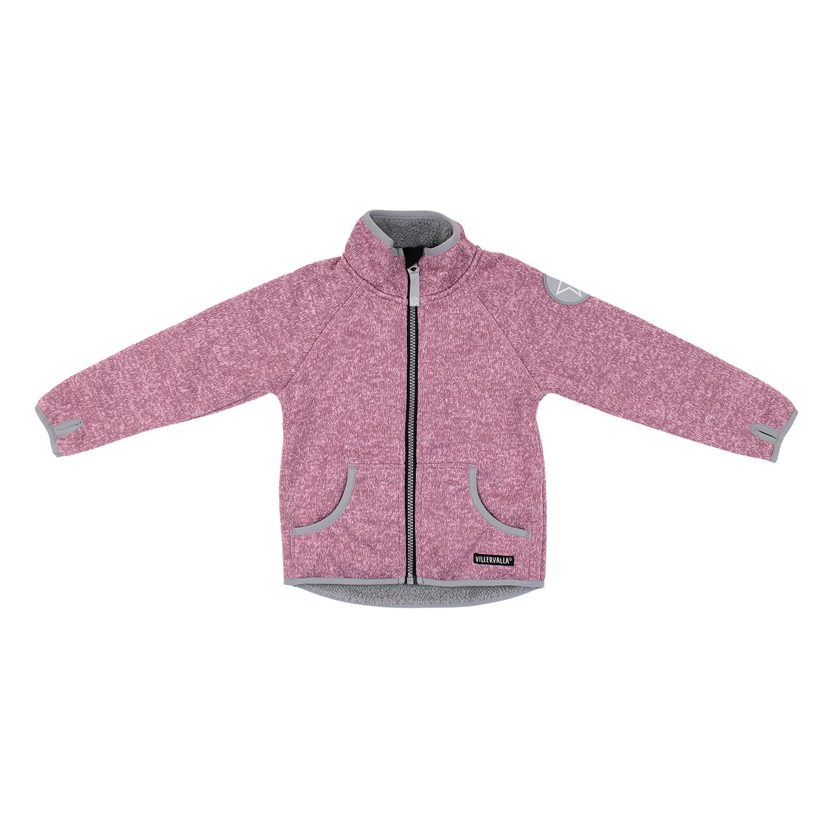 Villervalla Jacket WindBlock Pile Fleece - Smoothie/Light Smoothie