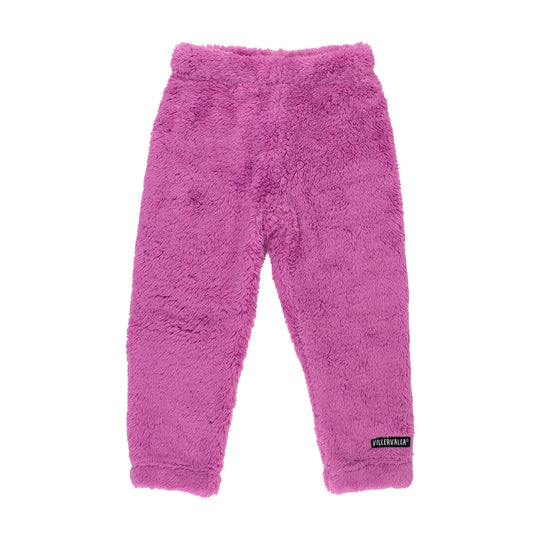 Villervalla Teddy Pile Fleece Plain Pants - Magnolia
