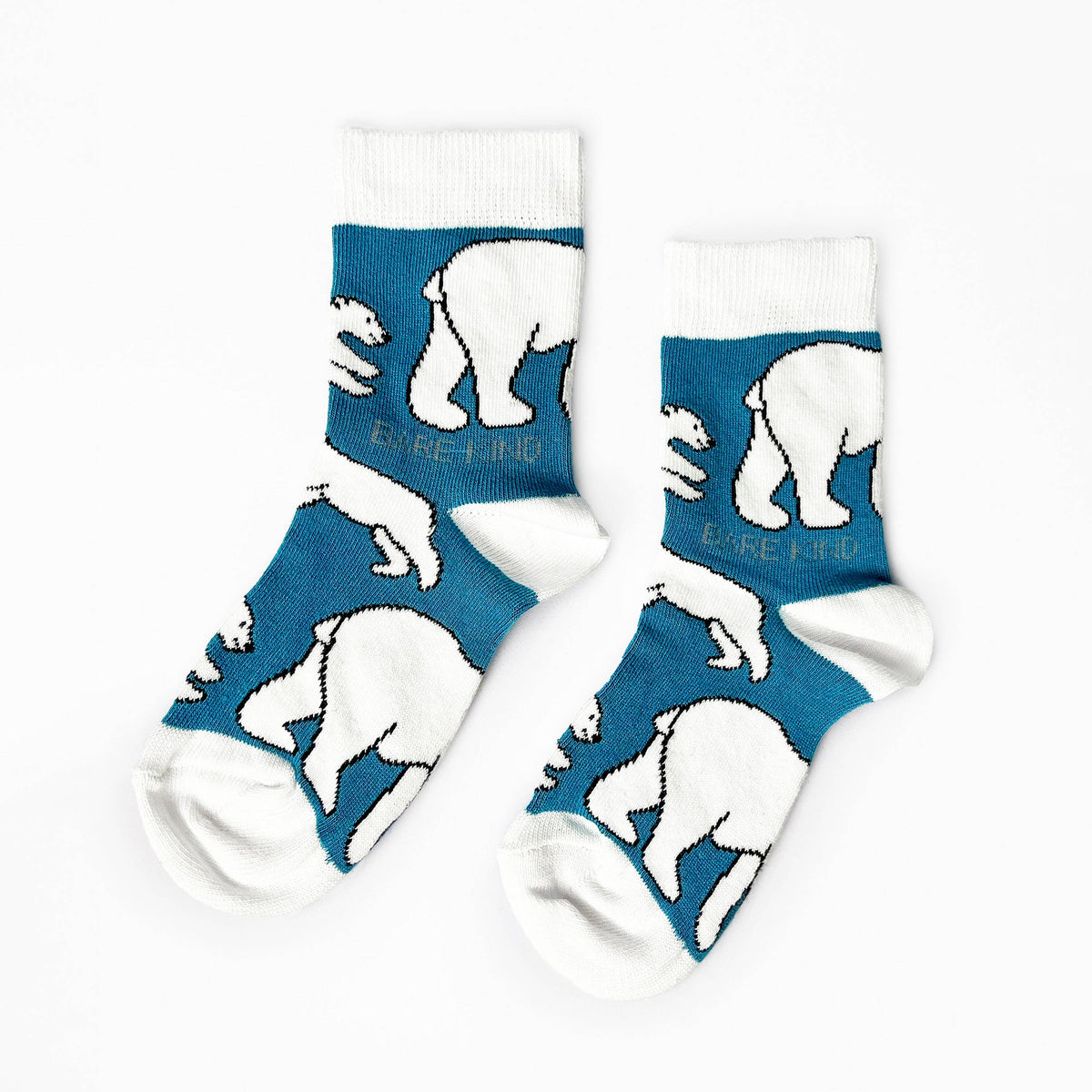 Bare Kind Kids Bamboo Socks - Blue Polar Bear