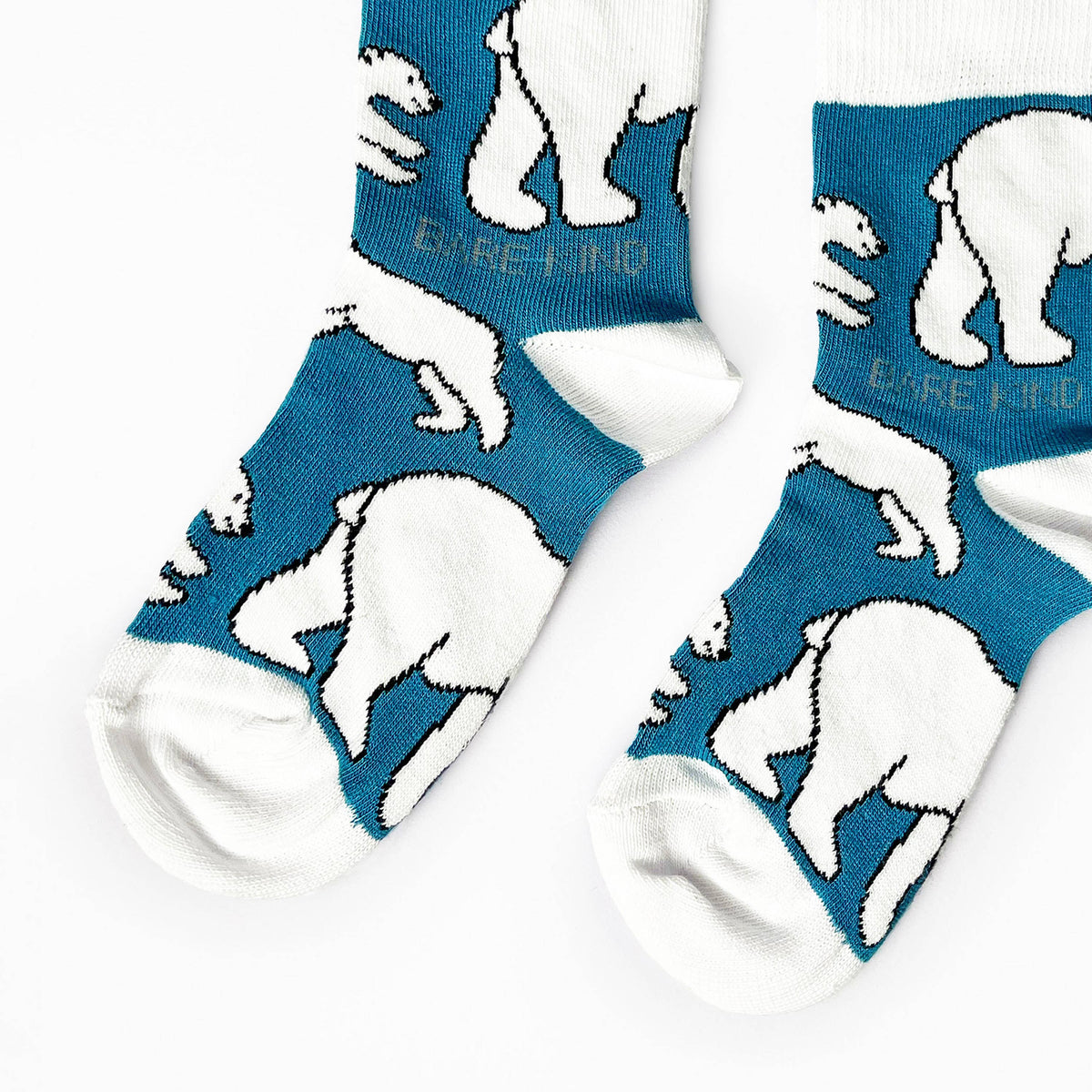 Bare Kind Kids Bamboo Socks - Blue Polar Bear