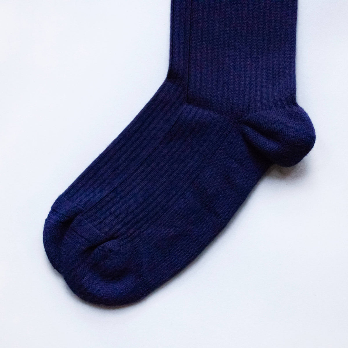Bare Kind Adult Bamboo Ribbed Socks - Deep Purple Toucan - Adult 4-7